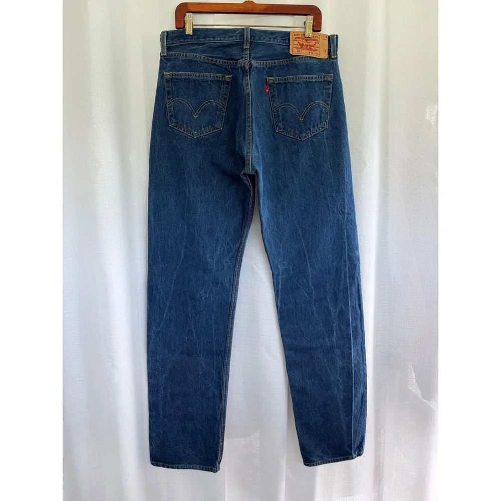 Levi's 501 XX Vintage Button Fly Jeans Men's W38 L40 Dark Wash Made in USA Style